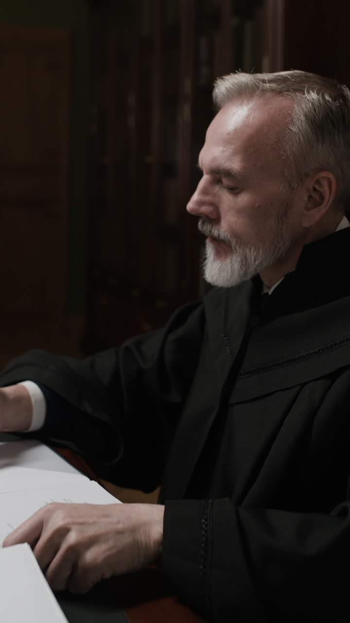 Judge Signing Documents