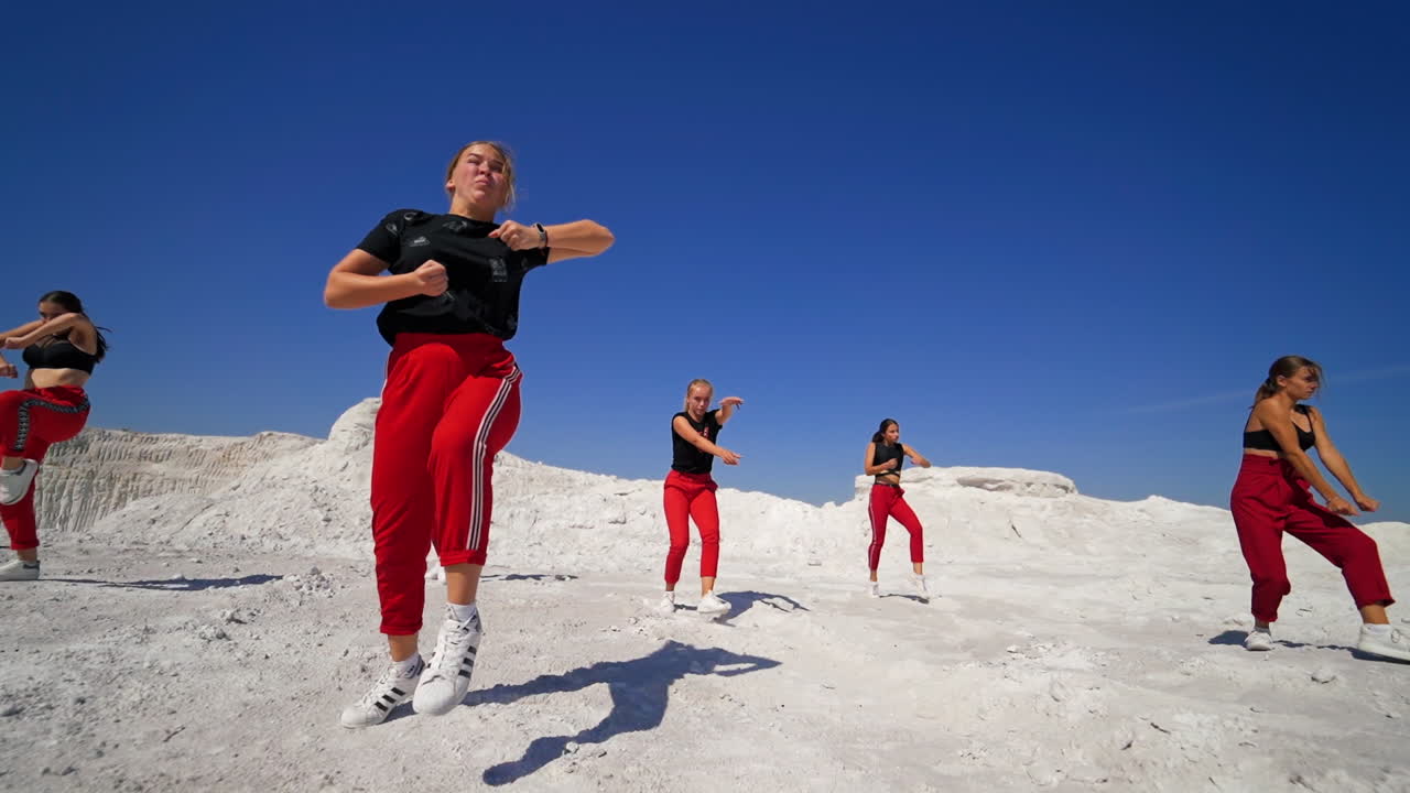 Group of Women Performing Street Dance