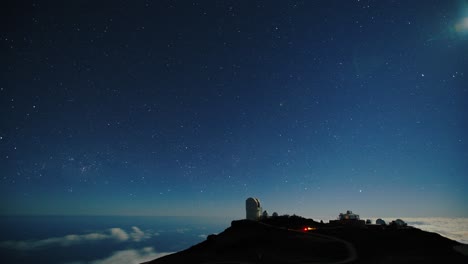 el lapso de tiempo del cielo nocturno