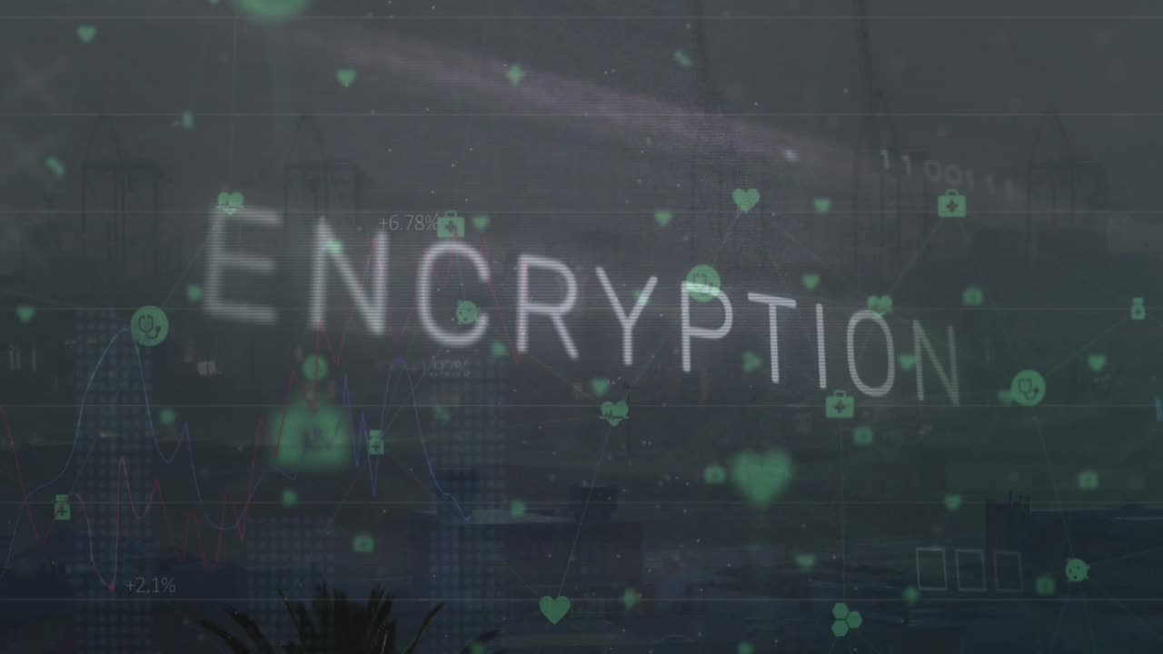 컴퓨터 메인보드에서 악성코드 텍스트 및 데이터 처리의 애니메이션