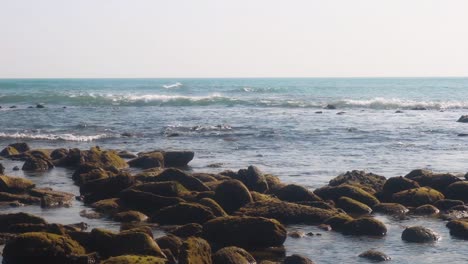 Rocky-tropical-coast-at-Saint-Martin-Island,-Bangladesh