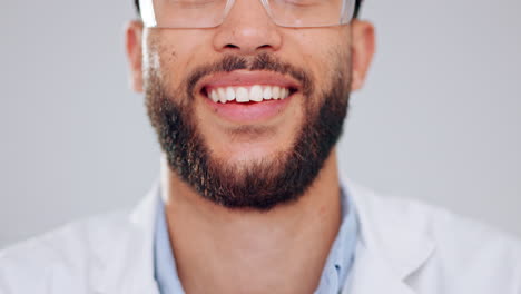 happy, confident and smiling man closeup