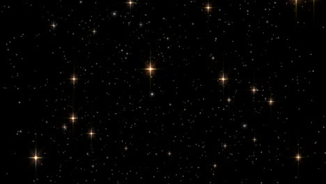 Stars-shining-brightly-in-night-sky-