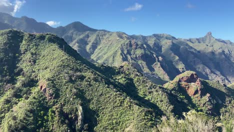 área natural protegida del parque rural de anaga en el noreste de tenerife, islas canarias