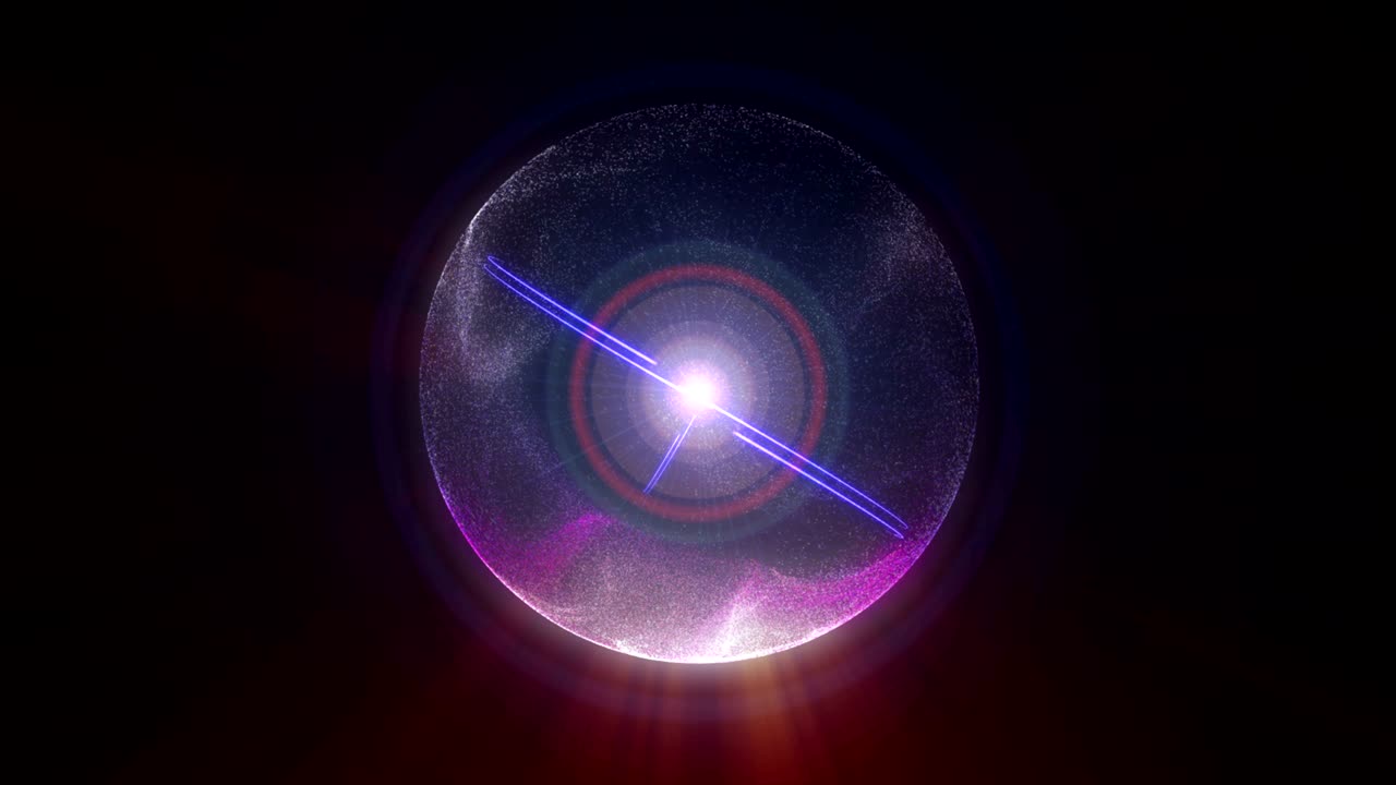 planet energy particle explosion 4k