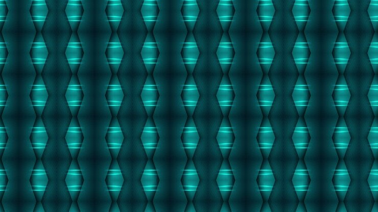 4k video of blue background with loopable geometric elements.