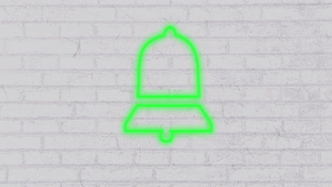 pulgares hacia abajo signo de neón en la pared de ladrillo 4k