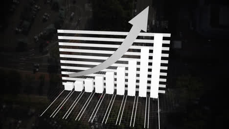 animación de la pantalla con procesamiento de datos estadísticos