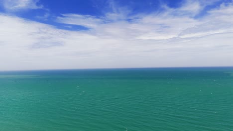aerial view of the sea in lam dong