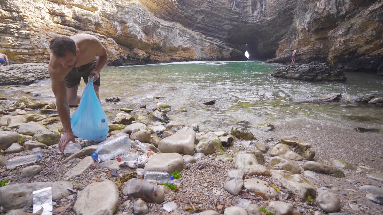 contaminación marina y basura.