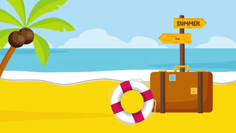 tiempo de verano disfrutar de vacaciones
