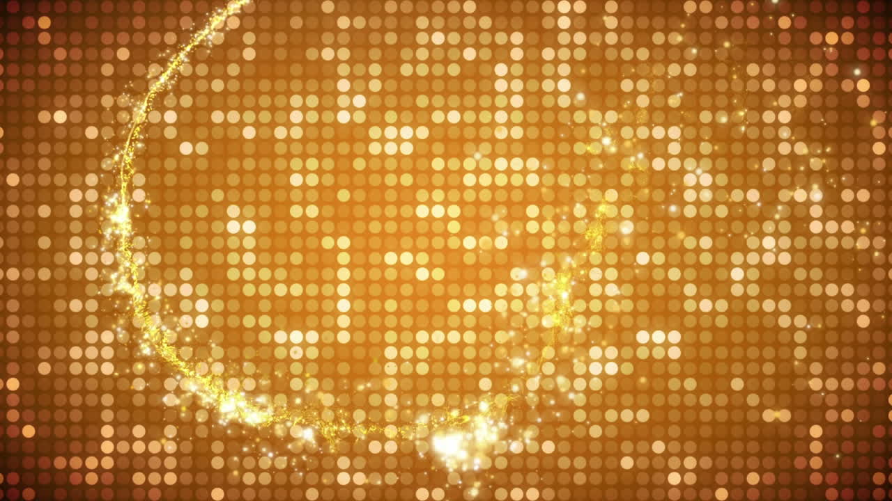 반 ⁇ 이는 노란색 입자의 애니메이션