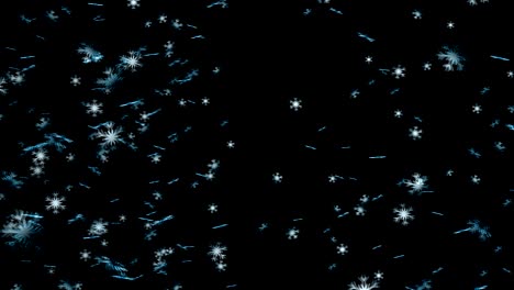 nieve realista en 4k. fondo de renderización en 3d
