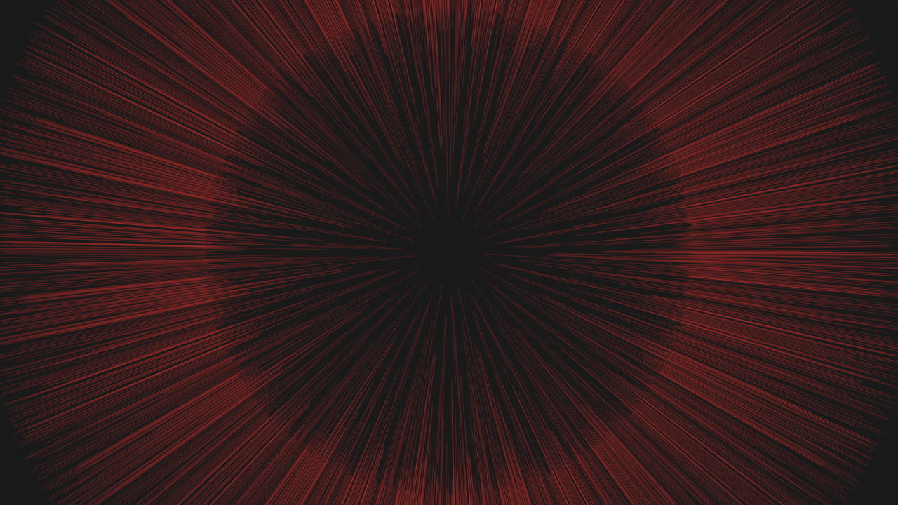 Neon rays from big sphere on dark space