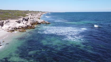 Océano-Índico-Azul-Frente-A-La-Costa-De-Australia