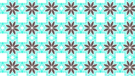 Gorgeous-Seamless-Pattern-White-And-Blue-green-In-Sliding-Motion