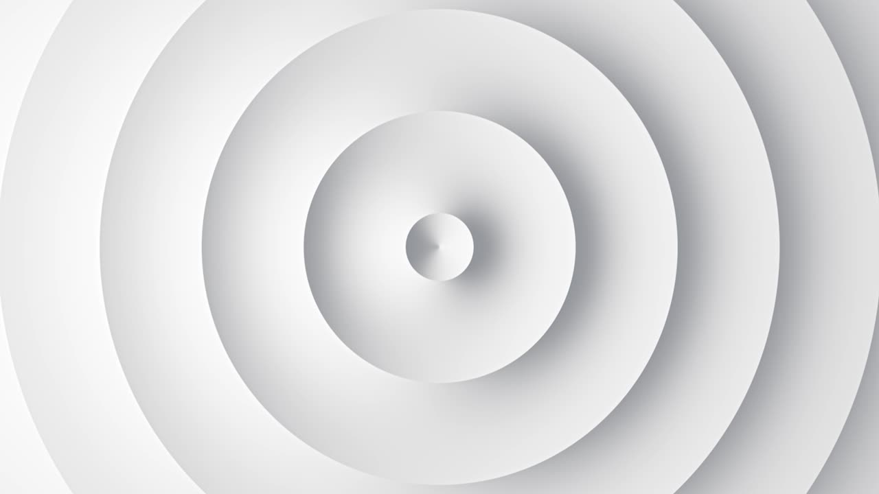 plantilla abstracta con animación de ondas circulares blancas