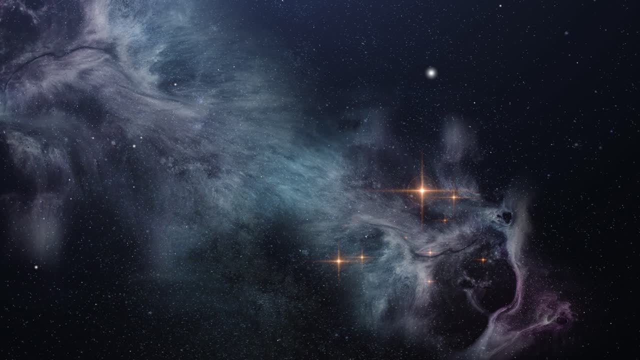 la estrella omega en el centro de la nebulosa se mueve en el universo