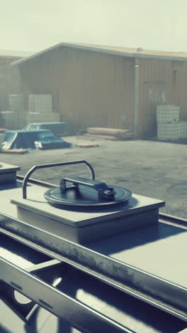 close-up of a conveyor belt in an industrial setting