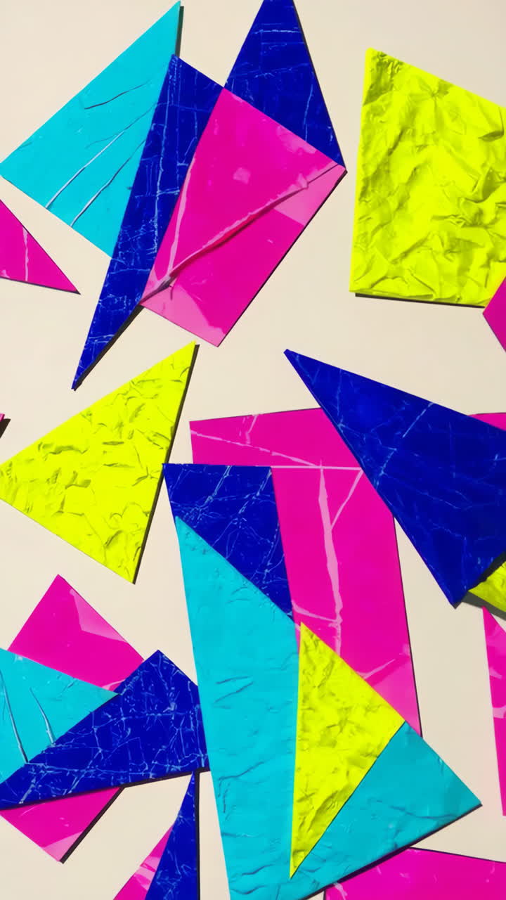 Vibrant Abstract Geometric Shapes Background