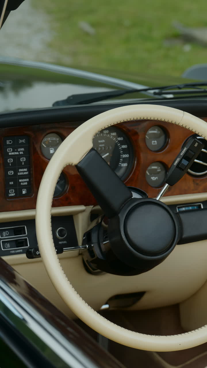 Classic Car Interior View