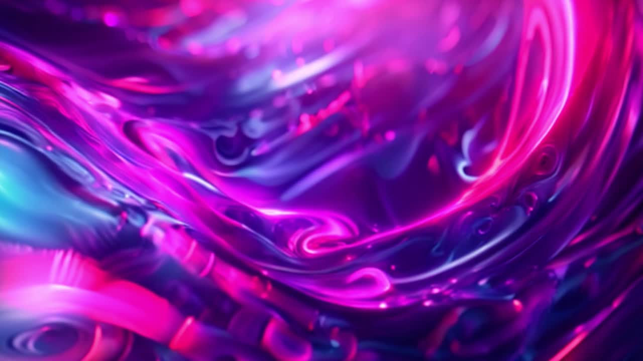 Vortici fluidi astratti vivaci in rosa, viola e blu