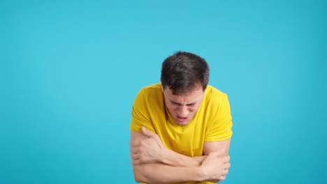 Man feeling cold