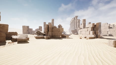 antiguas ruinas en el desierto