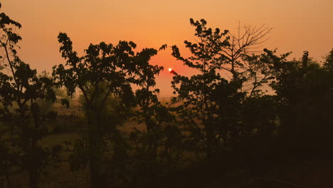 Behold-the-beauty-of-Bardiya,-Nepal-at-sunrise