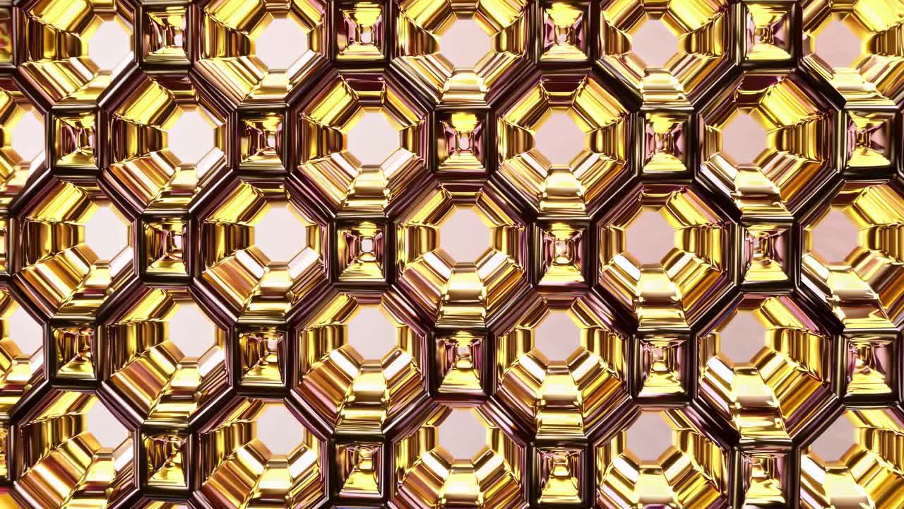 골드 기하 패턴
