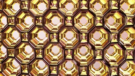 patrón geométrico de oro