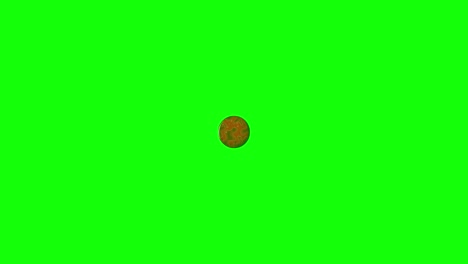 a red sphere morphs and shatters against changing black, white, and green backgrounds in a vivid 15-second animation