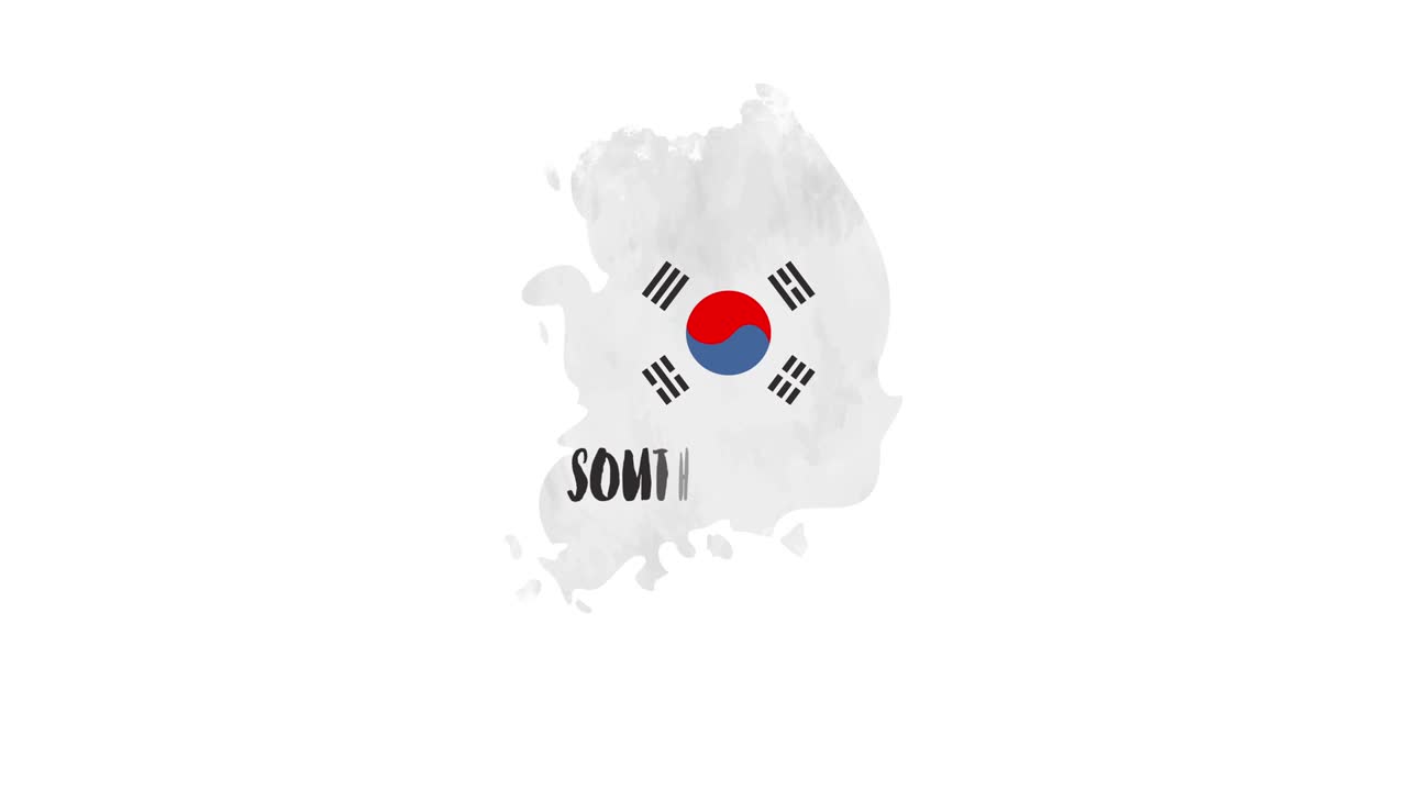 한국의 국기를 스 모션 효과로 질로 는 것 한국의 국기 질은 예술적 배경으로 질을 습니다.