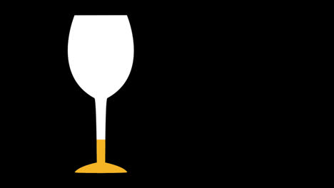 Wine-glass-filled-with-yellow-colour