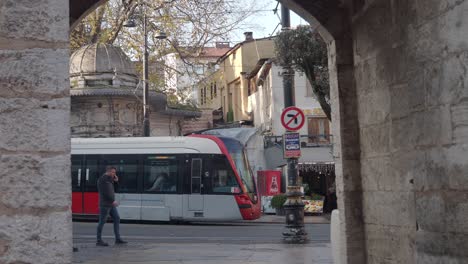 tram in istanbul's old town