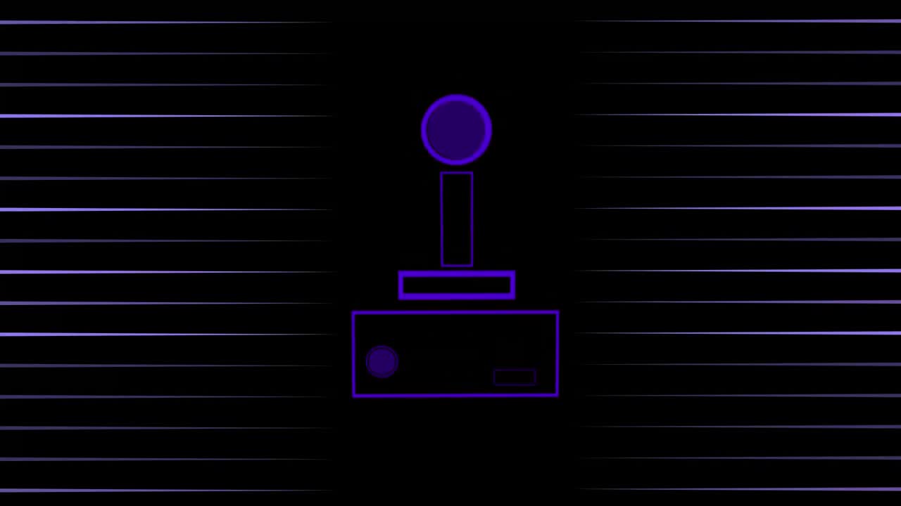 검은색 배경의 보라색 버퍼의 애니메이션