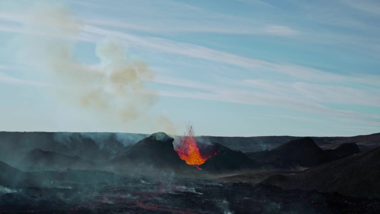 Volcan Fagradalsfjall dans le sud-ouest de l'Islande