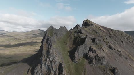 majestic mountain hreggnasi on sunny day, snaefellsnes peninsula, iceland