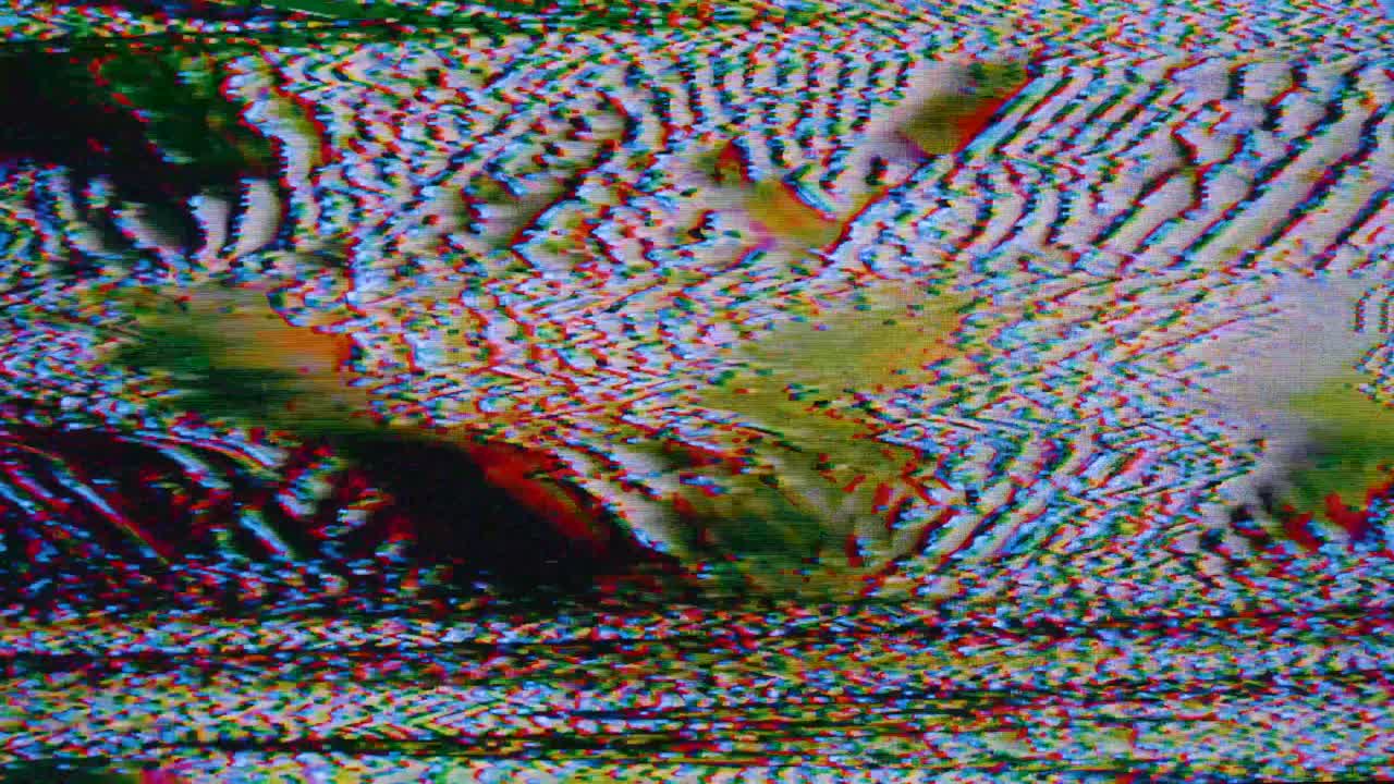 Static Analog White Noise Texture Glitch. Animation