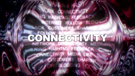 las palabras clave de las redes sociales explosión de fallos, renderización, animación, fondo, bucle