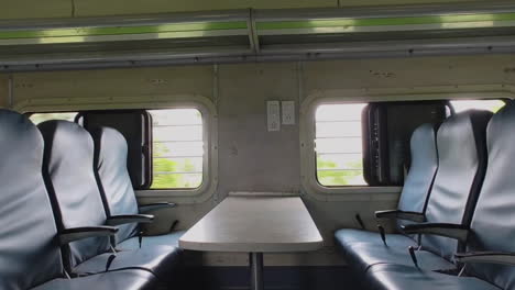 inside a train carriage