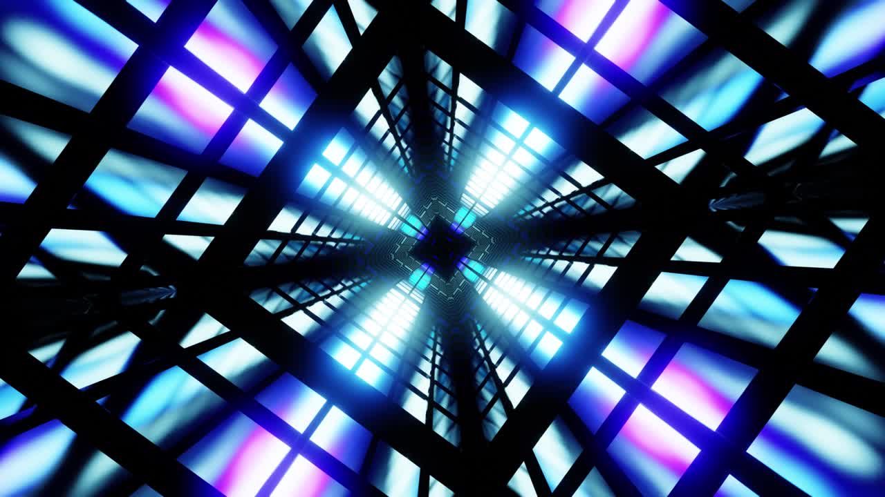 espacio girado espejo de fondo de túnel vj bucle