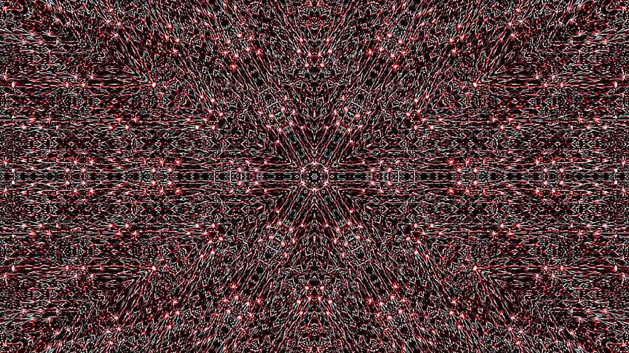 abstract lines colorful light shining round shape in center, black background