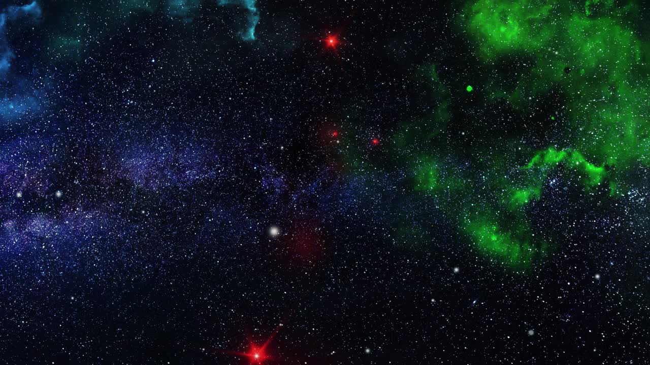 estrellas rojas brillantes en el universo 4k