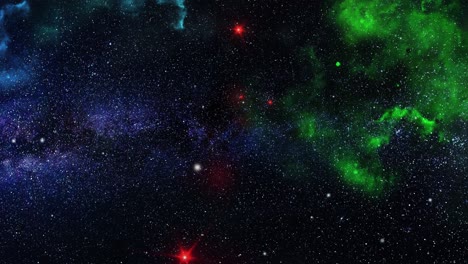 estrellas rojas brillantes en el universo 4k