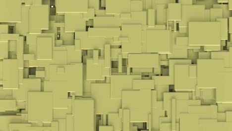 animation of yellow 3d blocks covering abstract background