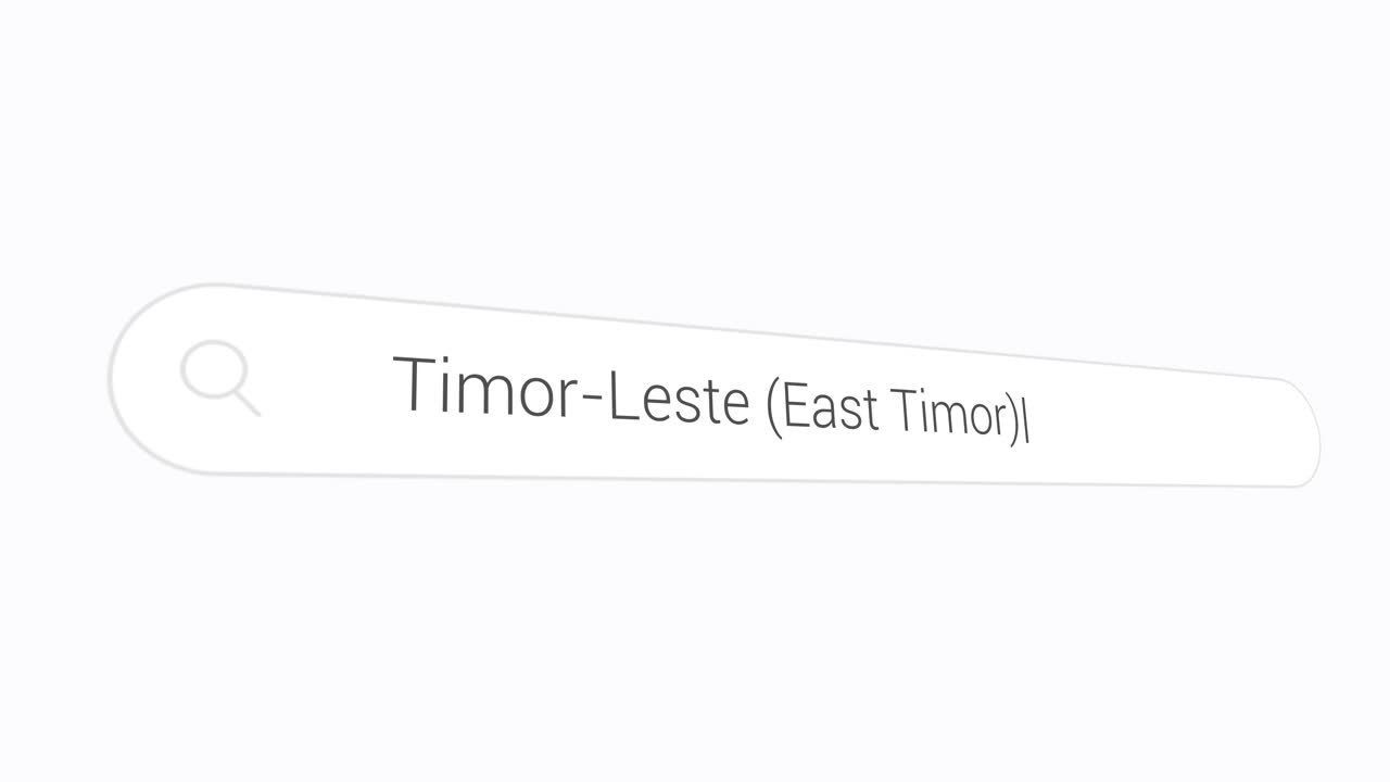 Timor-Leste (East Timor) In The Search Engine - Computer Browsing