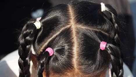 child's braids