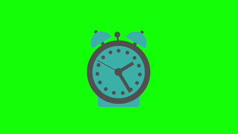 alarm-clock-icon-Animation.-loop-animation-with-alpha-channel,-green-screen.