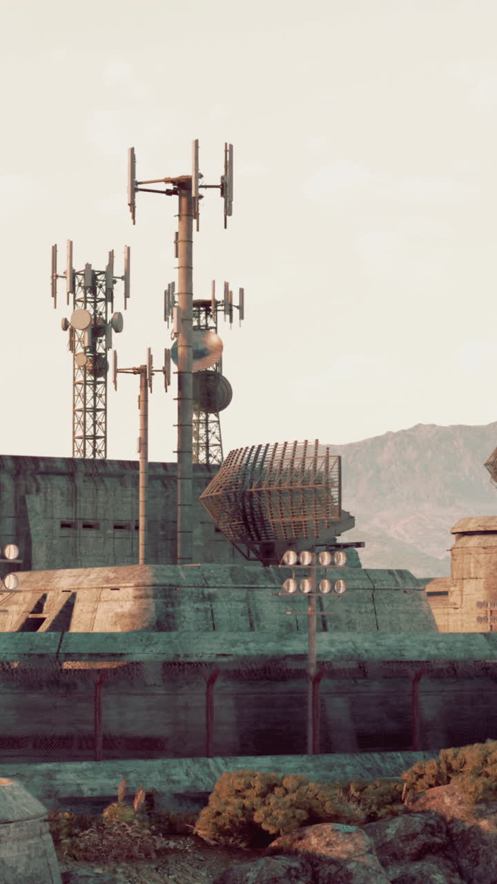 미래의 사막 통신 기지